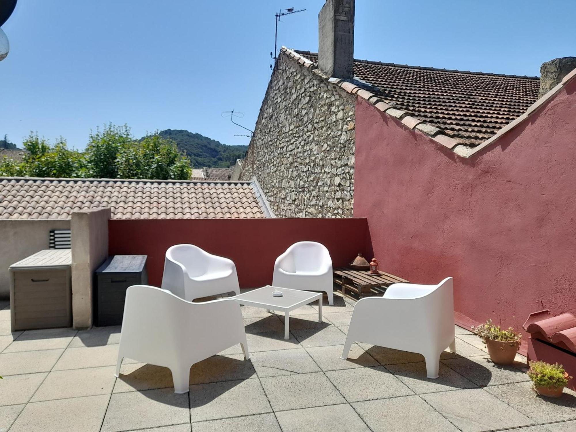 Grande Terrasse Et Vue Sur Le Site Antique Apartment Vaison-la-Romaine Ngoại thất bức ảnh